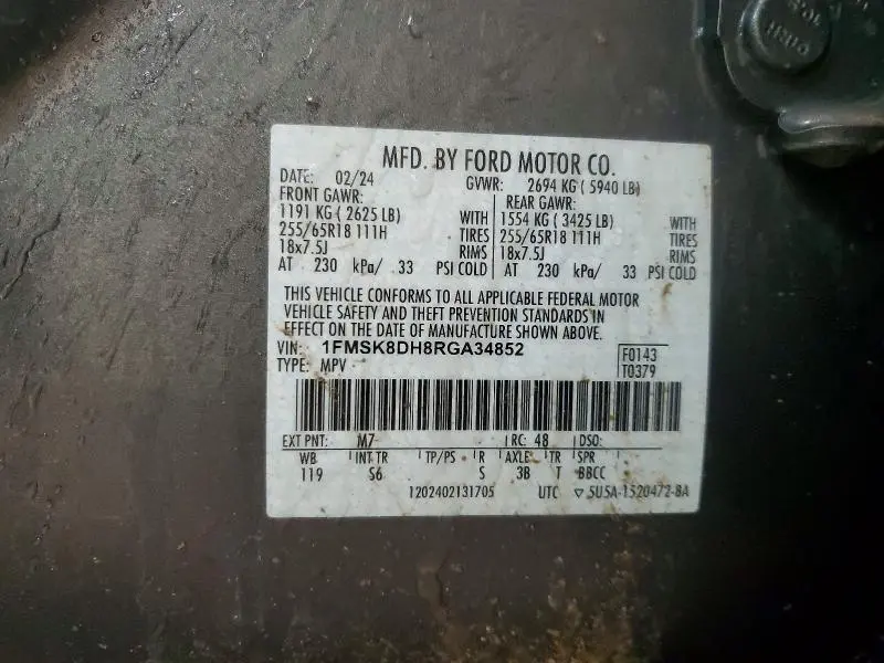 2024 FORD EXPLORER XLT  