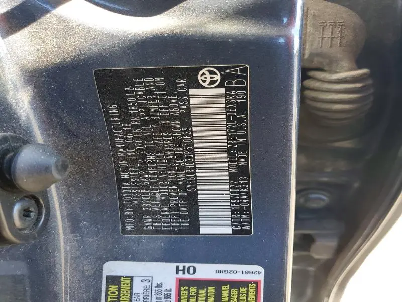 2016 TOYOTA COROLLA S PLUS  