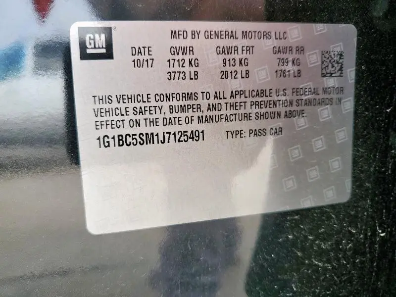 2018 CHEVROLET CRUZE LS  