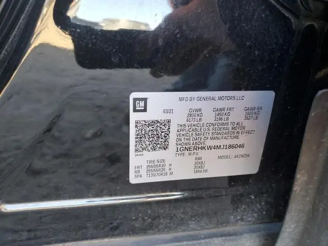 2021 CHEVROLET TRAVERSE LT  