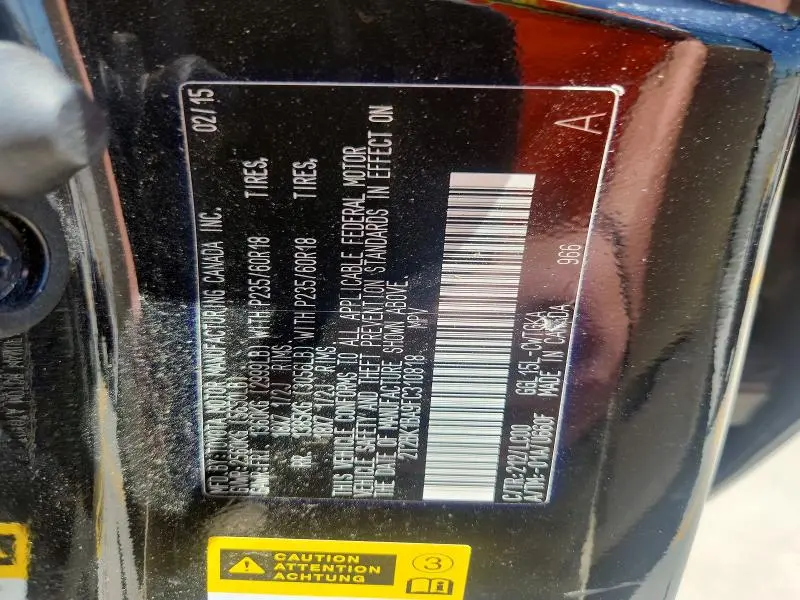 2015 LEXUS RX 350 BASE  