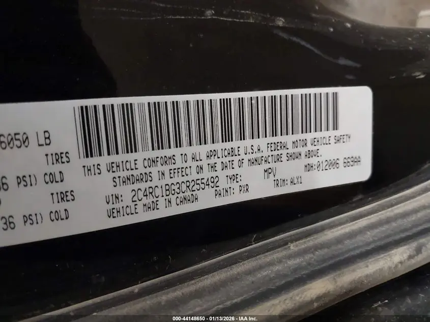 2012 CHRYSLER TOWN & COUNTRY TOURING