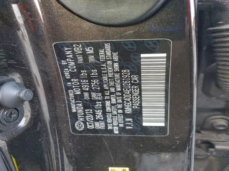 2014 HYUNDAI GENESIS 3.8L  