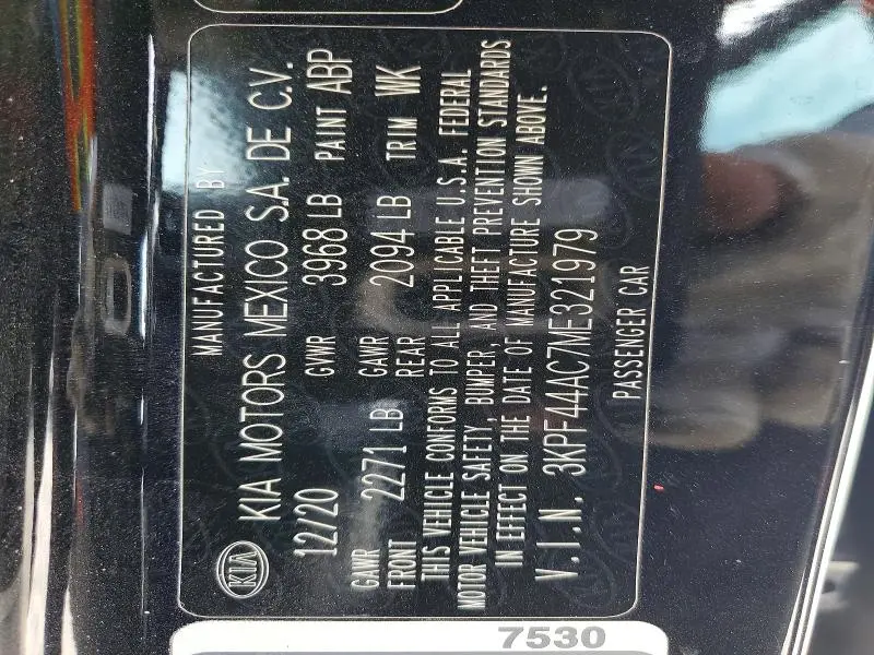 2021 KIA FORTE GT  
