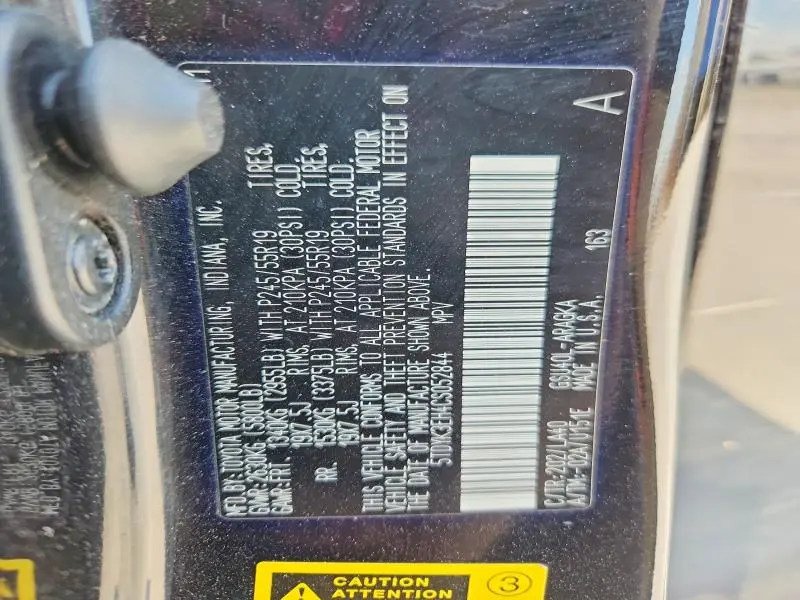 2012 TOYOTA HIGHLANDER LIMITED  