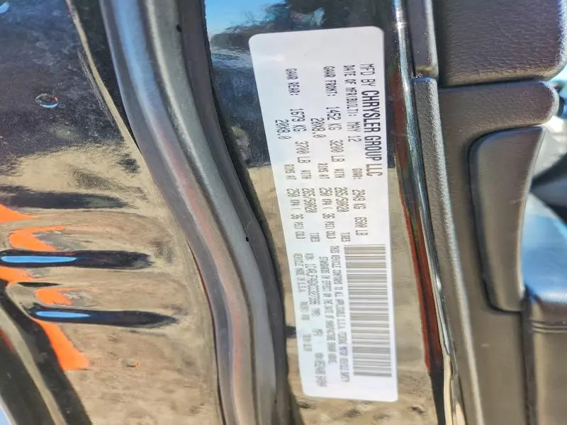 2012 JEEP GRAND CHEROKEE LAREDO  