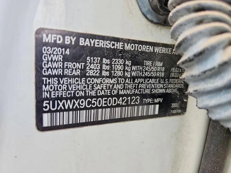 2014 BMW X3 XDRIVE28I  