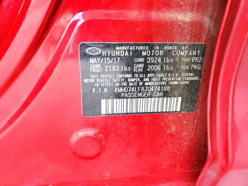 2018 HYUNDAI ELANTRA SE  