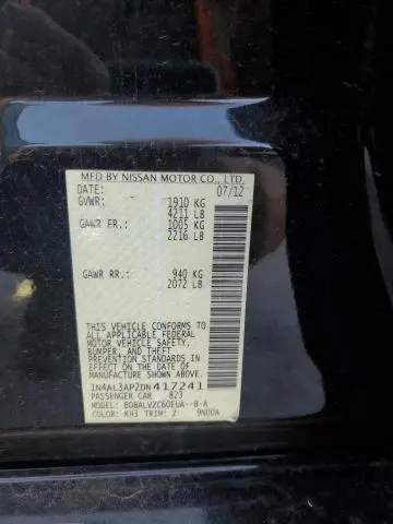 2013 NISSAN ALTIMA 2.5  