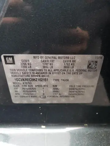 2017 CHEVROLET SILVERADO K1500 LT  