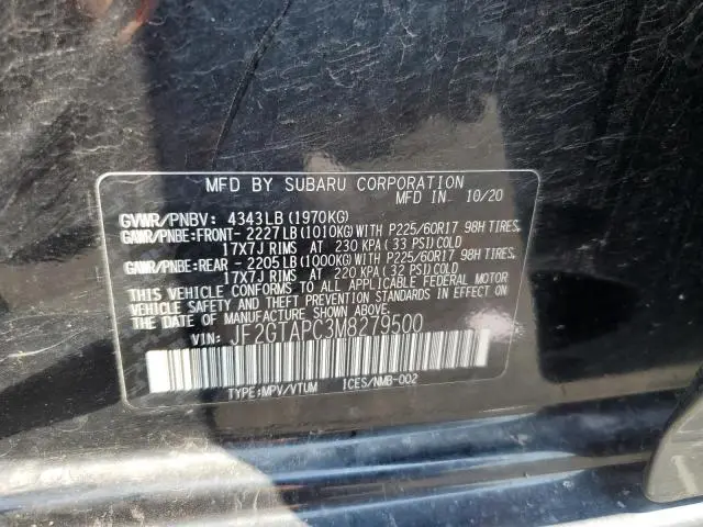 2021 SUBARU CROSSTREK PREMIUM  
