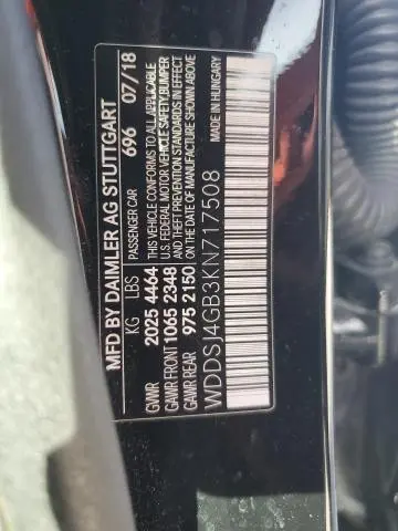 2019 MERCEDES-BENZ CLA 250 4MATIC  