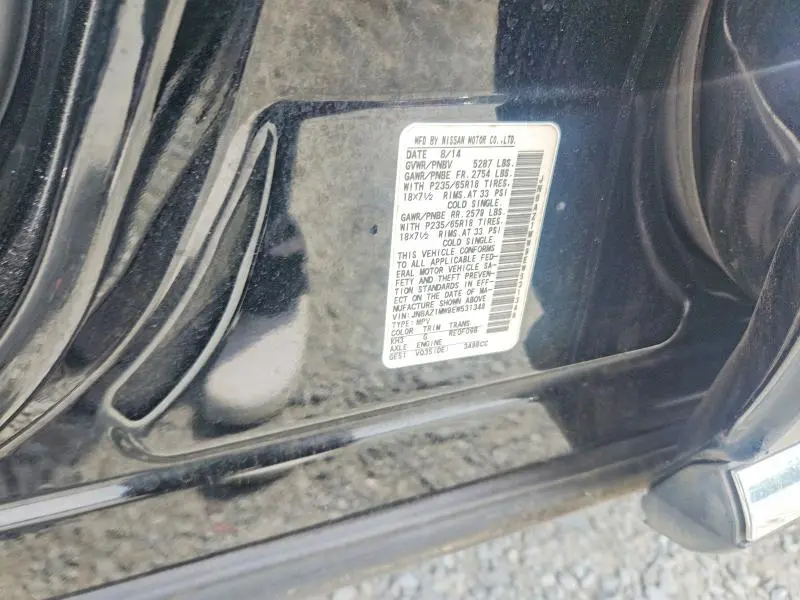 2014 NISSAN MURANO SL  
