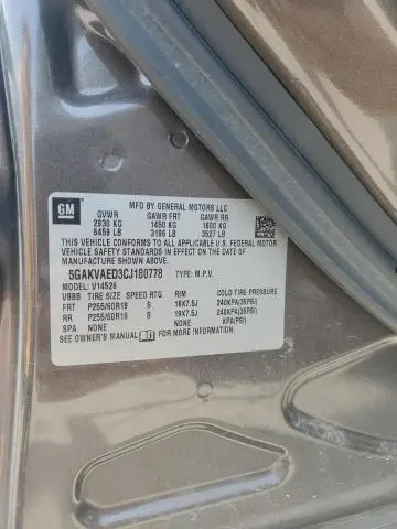 2012 BUICK ENCLAVE   