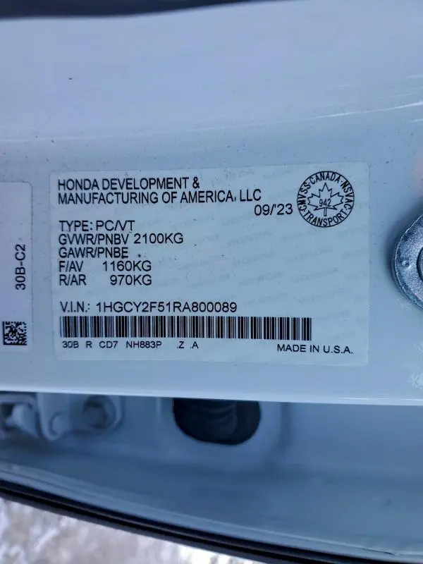 2024 HONDA ACCORD HYBRID SPORT  