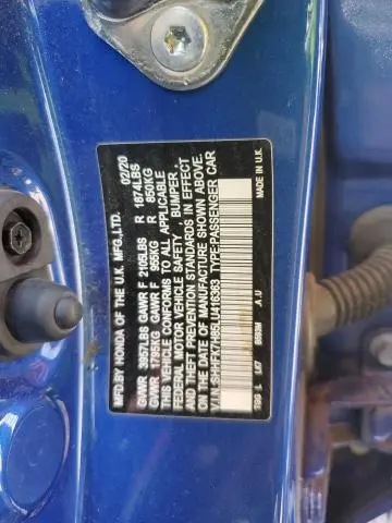 2020 HONDA CIVIC EXL  