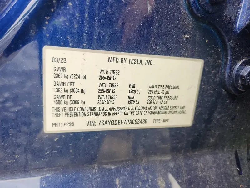 2023 TESLA MODEL Y   