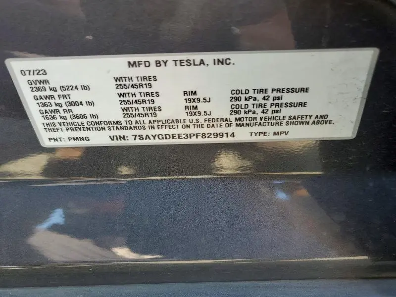 2023 TESLA MODEL Y   