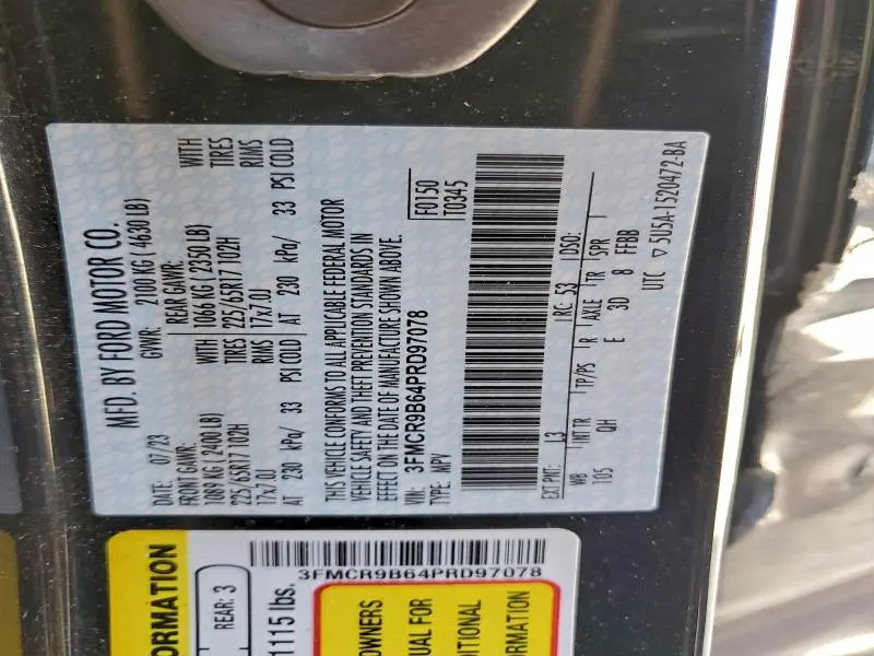 2023 FORD BRONCO SPORT BIG BEND  