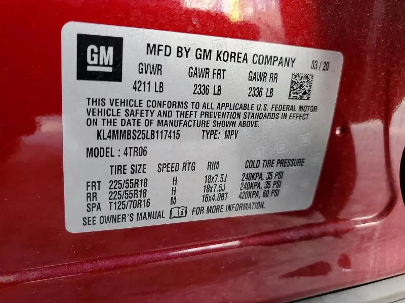 2020 BUICK ENCORE GX PREFERRED  