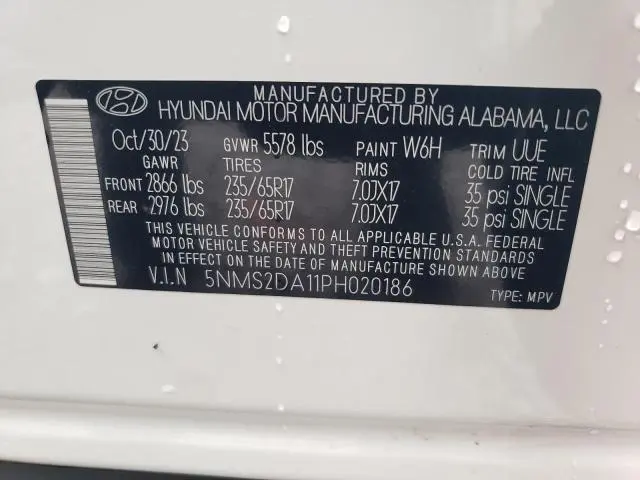 2023 HYUNDAI SANTA FE BLUE  