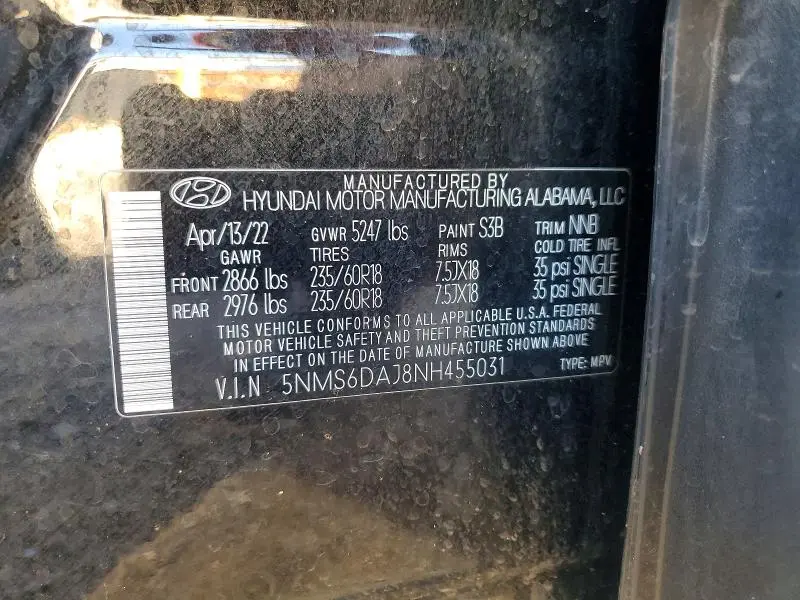 2022 HYUNDAI SANTA FE XRT  