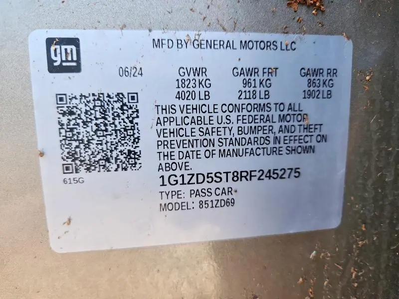 2024 CHEVROLET MALIBU LT  