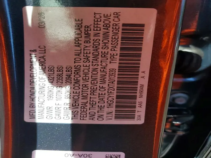 2026 HONDA ACCORD LX  