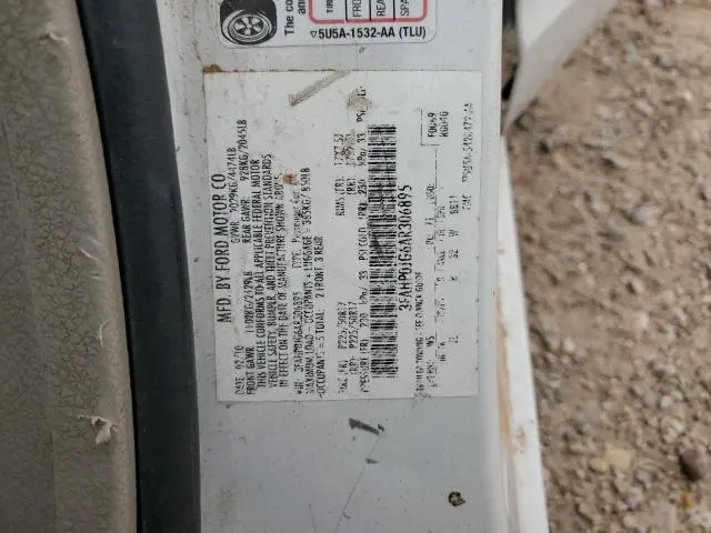 2010 FORD FUSION SEL  
