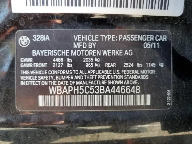 2011 BMW 328 I SULEV  