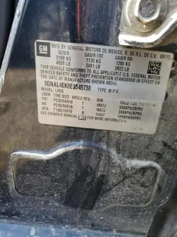 2014 CHEVROLET CAPTIVA LTZ  