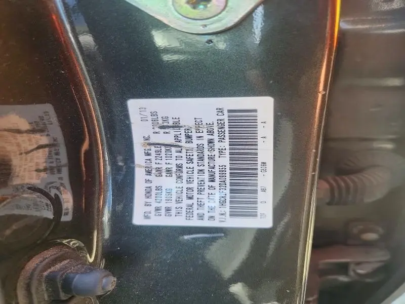 2013 HONDA ACCORD LX  