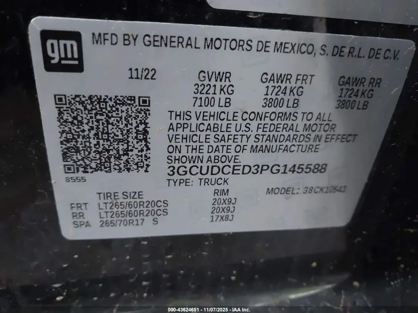 2023 CHEVROLET SILVERADO 1500  