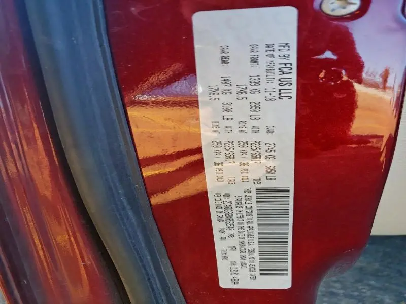 2019 DODGE GRAND CARAVAN SE  