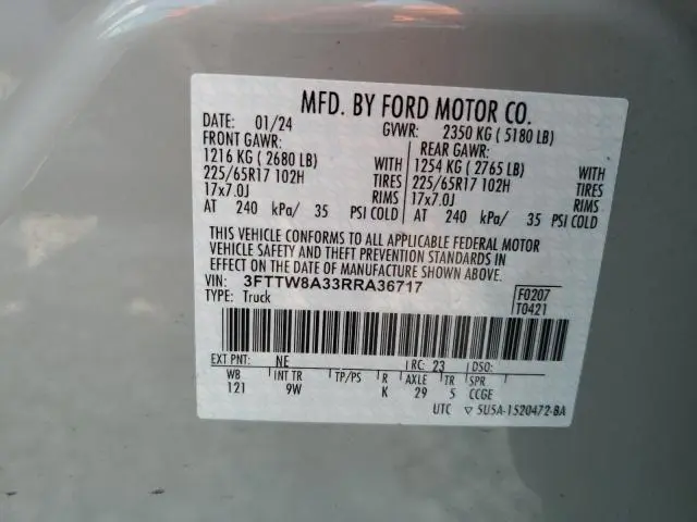 2024 FORD MAVERICK XL  