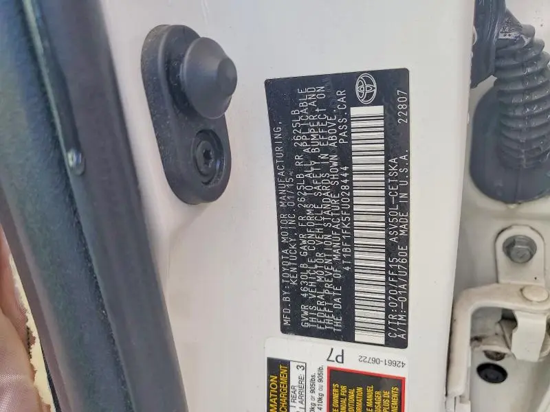 2015 TOYOTA CAMRY SE  