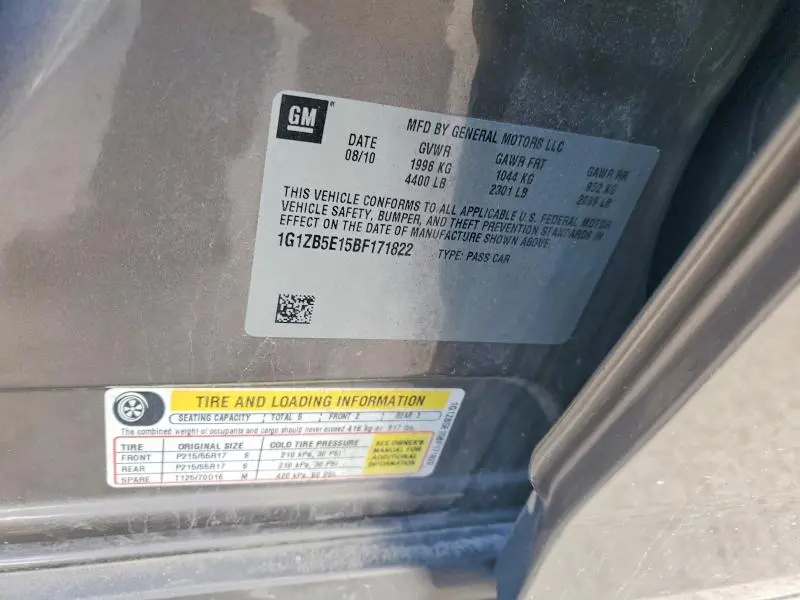 2011 CHEVROLET MALIBU LS  