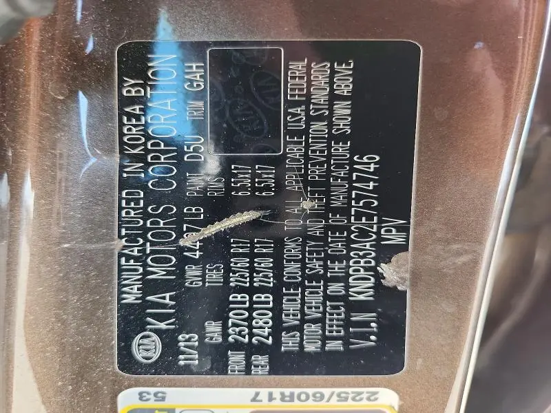 2014 KIA SPORTAGE LX  