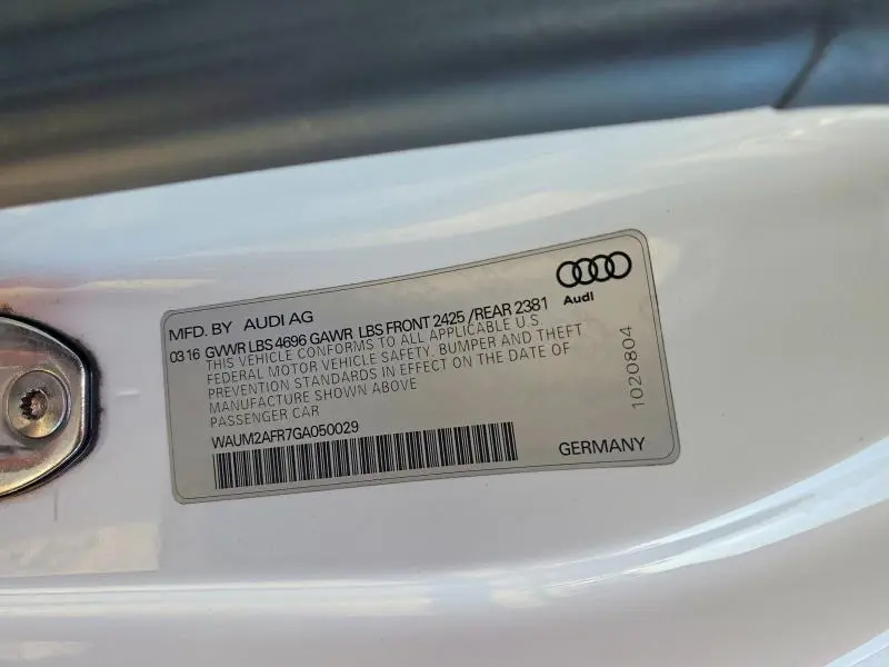 2016 AUDI A5 PREMIUM PLUS S-LINE  