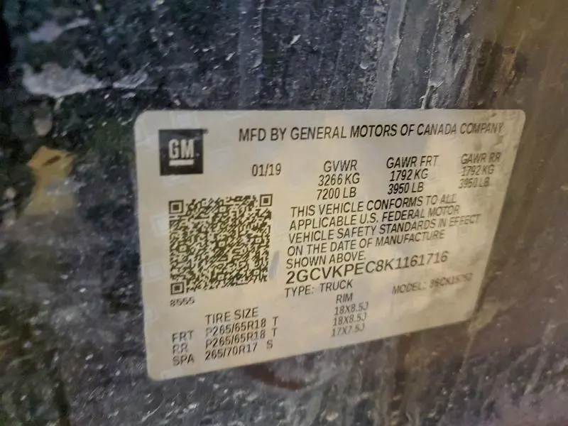 2019 CHEVROLET SILVERADO LD K1500 LT  