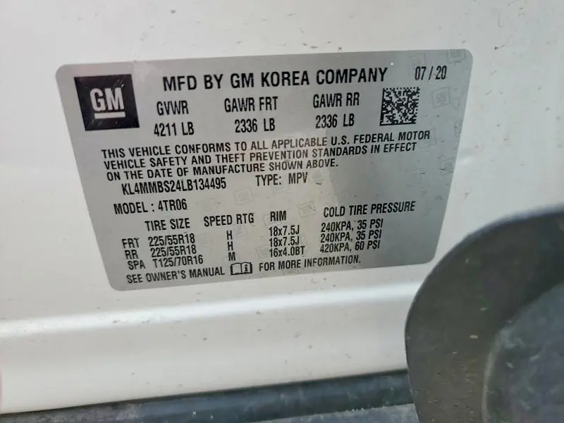 2020 BUICK ENCORE GX PREFERRED  