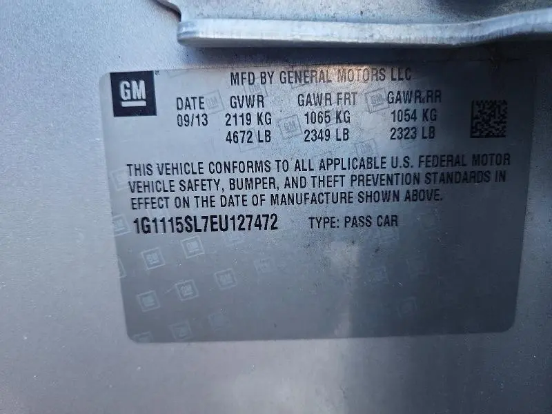 2014 CHEVROLET IMPALA LT  