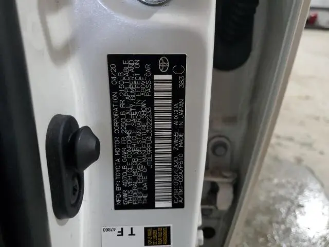 2020 TOYOTA PRIUS LE  