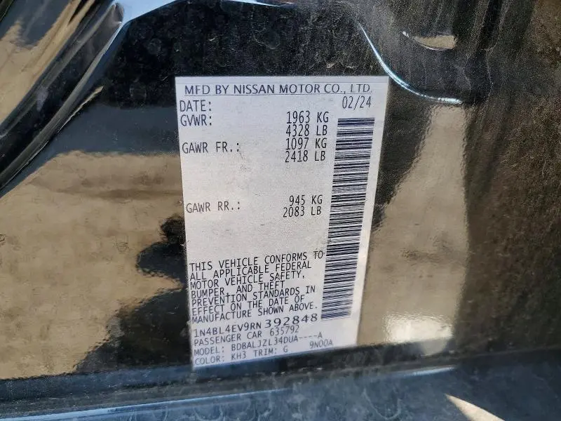 2024 NISSAN ALTIMA SL  