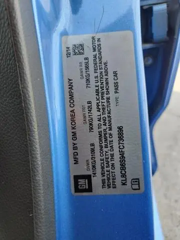 2015 CHEVROLET SPARK LS