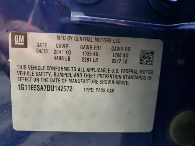 2013 CHEVROLET MALIBU 2LT  