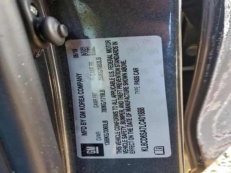 2020 CHEVROLET SPARK 1LT  