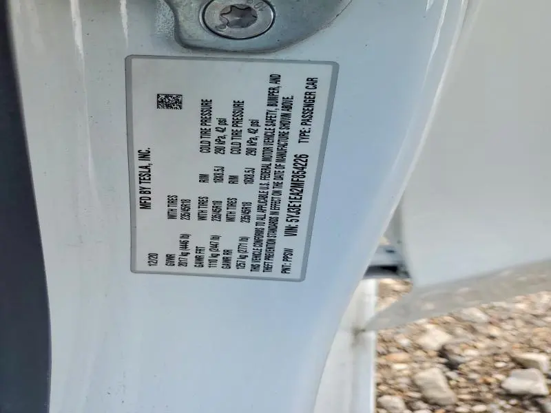 2021 TESLA MODEL 3   