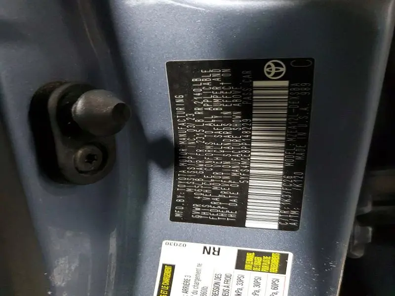 2023 TOYOTA COROLLA SE  