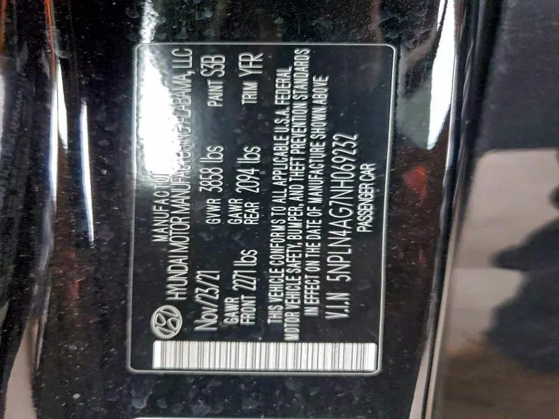 2022 HYUNDAI ELANTRA SEL  